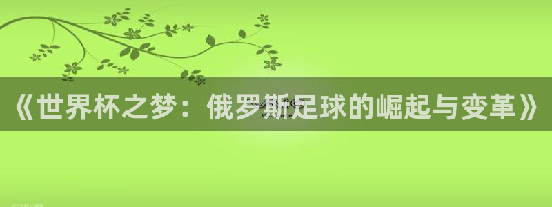 2026世界杯日期:《世界杯之梦:俄罗斯足球的崛起与变革》